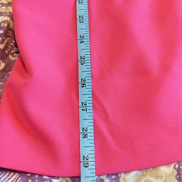 LANE BRYANT Hot Pink Flutter Sleeve Choker Stretchy Top 28 - Picture 7 of 8